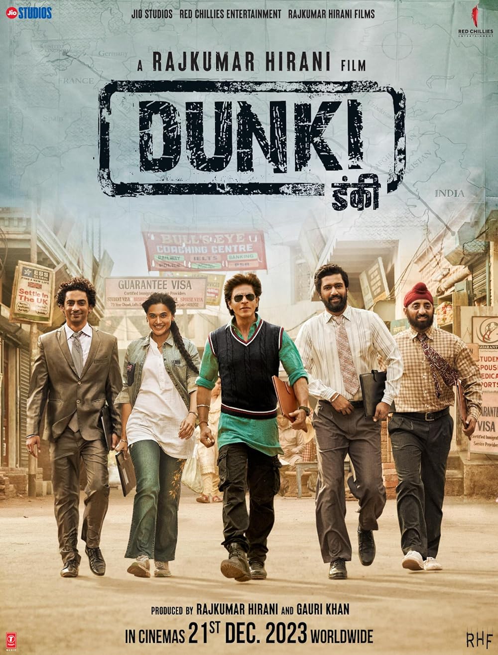 Download Dunki 2023 WEB-DL NF Hindi ORG 5.1 1080p | 720p | 480p [500MB] download
